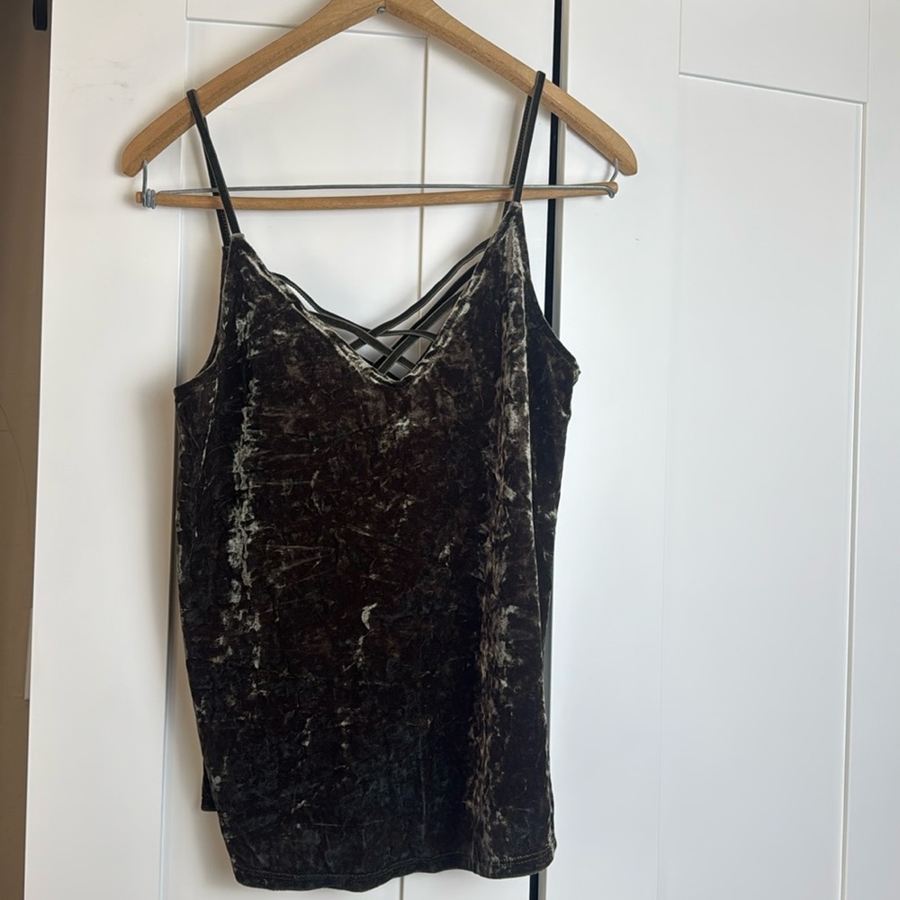 American Eagles Outfiters Crushed Velvet Tank Top W/ women’s S/Small